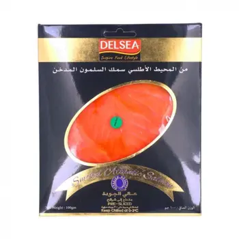 دلسي سلمون مدخن 100جرام