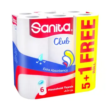 Sanita Club Household Towels 6 Pieces