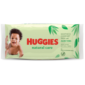 Huggies Natural Care Baby Wipes 56 Pieces