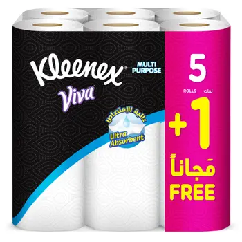 Kleenex Viva Ultra-Absorbent Kitchen Towel 6 Rolls