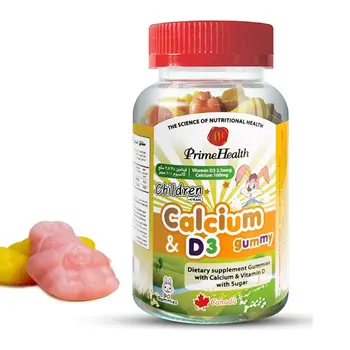 برايم هيلث علكة كالسيوم وفيتامين دي للأطفال 90قطعة