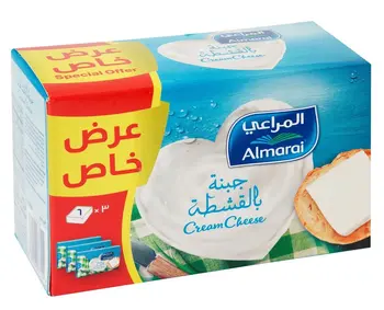 المراعي جبن مربعات بالقشطة حزمة 3×108جرام