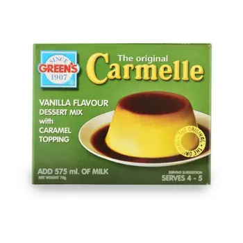 جرينز خليط حلوى بنكهة الفانيلا مع زينة بالكراميل 12 × 70جرام