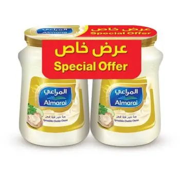 جبن كريم المراعي شيدر كامل الدسم قابلة للدهن 900جرام
