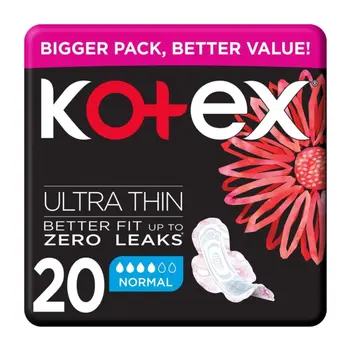 Kotex Ultra Thin Sanitary Pads with Wings 20Pieces