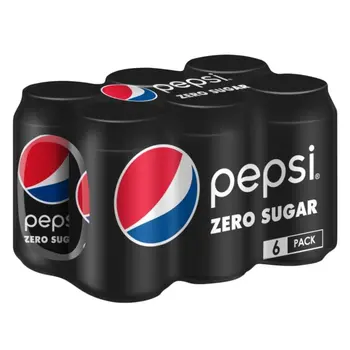 Pepsi Zero Sugar Soft Drink 6x325ml
