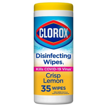 Clorox Crisp Lemon Disinfecting Wipes 35 Pieces