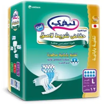 Lifree Adult Tab Diaper Large 12 Pieces