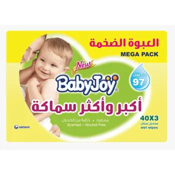 Babyjoy Scented Baby Wipes Alcohol-Free 6x40 Pcs