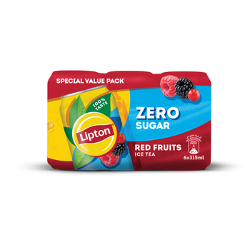 Lipton Red Fruits Zero Sugar Ice Tea 6x315ml