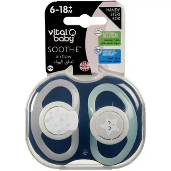 Vital Baby Airflow Soother BPA-Free 2 Pieces