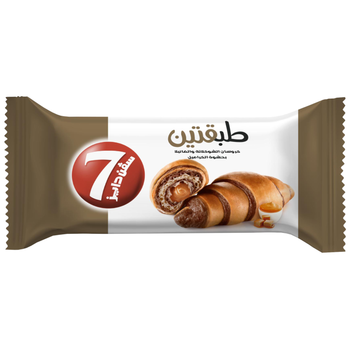 7 Days Croissant Chocolate And Vanilla Caramel Filling 90G