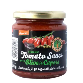 Organic Larder Tomato Sauce with Olive & Capers 300g