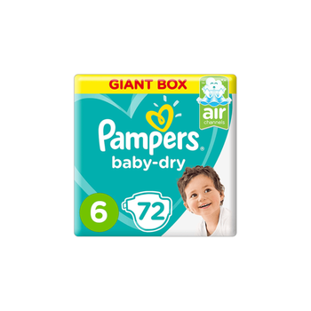بامبرز حفاضات أطفال مقاس 6 عبوة كبيرة 72قطعة