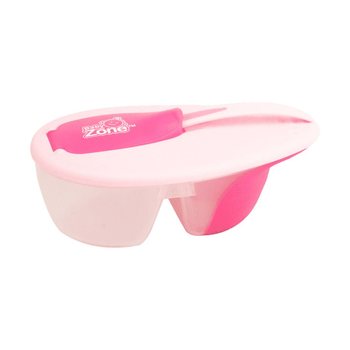 Baby Zone Pink Baby Plate with Spoon