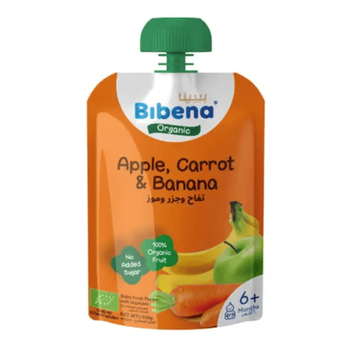 Bibena Organic Apple Carrot Banana Puree 100g