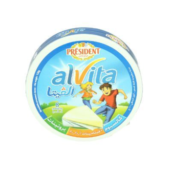 President Alvita Spreadable Processed Portion Cheese 120 g, 8 pieces