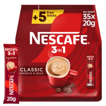 نسكافيه 3 في 1 قهوة سريعة التحضير كلاسيك 20 جرام × 35ظرف