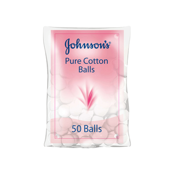 Johnson's Pure Cotton Balls 50 Pieces