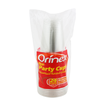 Orinex Clear Cups 24 Pieces 24pieces