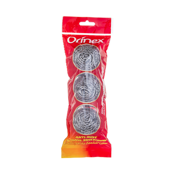 Orinex Anti-Rust Stainless Steel Scourer 3 pcs