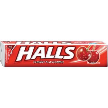 Halls Cherry Candy Lozenges 22.4g