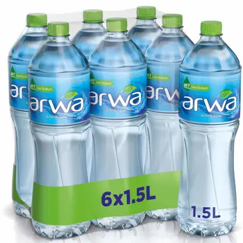 اروى مياه شرب معباة 1.5لتر × 6عبوات
