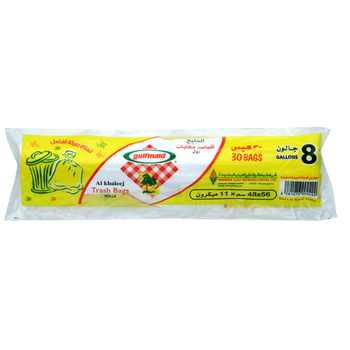 Gulfmaid Al Khaleej Trash Bags 30 Pack 8 Gallon