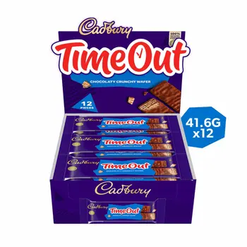 Cadbury TimeOut Chocolate Wafer x2 Multipack 12x41.6g