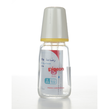 Pigeon Slim Neck Slow Flow Glass Nursery Bottle 120ml