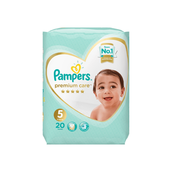 بامبرز عناية مميزة حفائض مقاس 5 جونيور 11-18 كجم 20قطعة