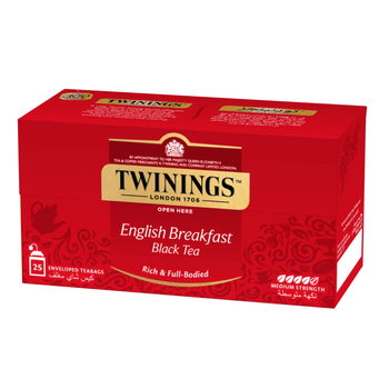 Twinings English Breakfast Black Tea Bags 25 Count