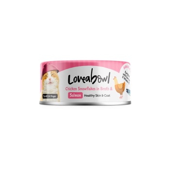 لاف اباول طعام رطب للقطط شرائح الدجاج مع السلمون في المرق 70جرام