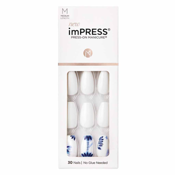 Kiss imPRESS White Press-On Nails 30 Medium