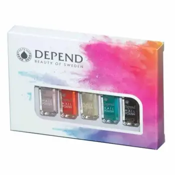 Depend Nail Kit Nail Polish 5 Pieces