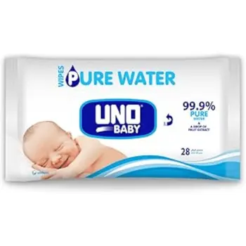 UNO Baby Pure Water Wipes 28 Pieces