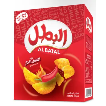Al Batal Chili Flavor Potato Chips 12x23g