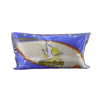 وايت سوان ارز كالروز ابيض متوسط الحبة 1كيلو