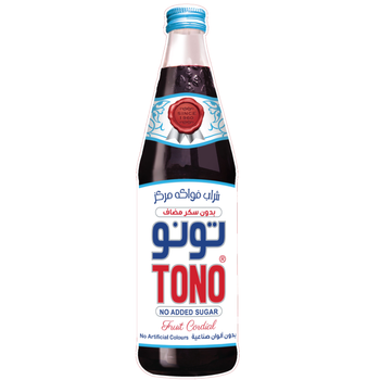 شراب مركز بنكهة الفواكه بدون سكر مضاف تونو 710مل