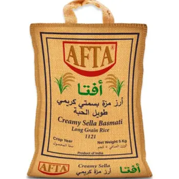 Afta Basmati 1121 Long Grain Creamy Sella Basmati Rice 5 Kg