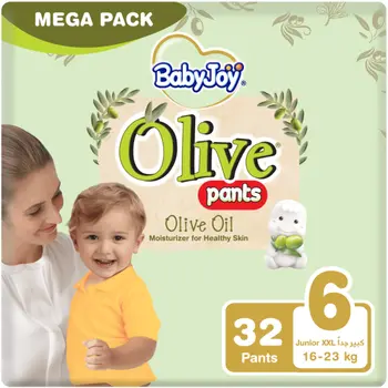 Baby Joy Culotte No.6 Mega Pack XXL with Olive Oil 32Pieces