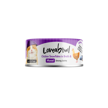 لاف اباول طعام رطب للقطط شرائح الدجاج مع المحار في المرق 70جرام