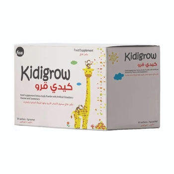 Kidigrow Strawberry Amino Acids Powder 30 Sachets