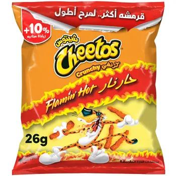 Cheetos Flamin Hot Crunchy Snacks 26g