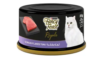 بورينا فانسي فيست طعام القطط فيرجن فليك تونة 85جرام