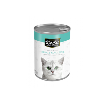 كت كات طعام رطب للقطط بالتونة والماكريل 400جرام