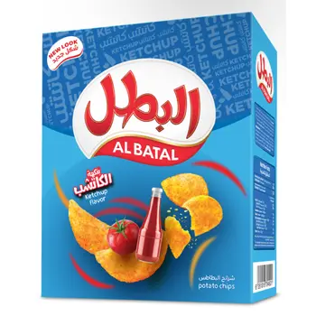 Al Batal Ketchup Flavor Potato Chips 12X 23g