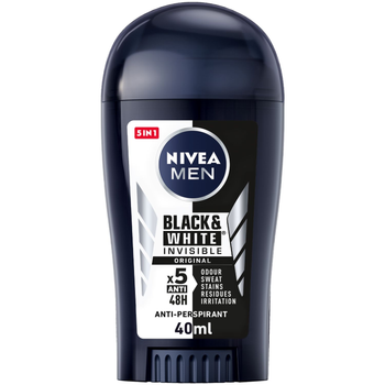 نيفيا مزيل عرق للملابس السوداء والبيضاء ستيك للرجال 40مل