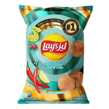 Lay'S Potato Chips with Chili and Lemon, Gross Weight 155g