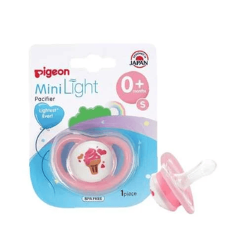 Pigeon MiniLight Pink Pacifier BPA-Free